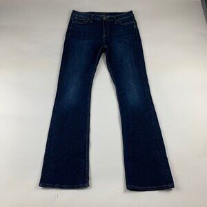 Silver Jeans Dark Wash Mazy Slim Bootcut Jeans 31